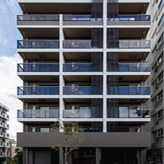 Built in 2019, 7-story Apartment Building in Ota-Ku, Tokyo - in the famous Denenchofu